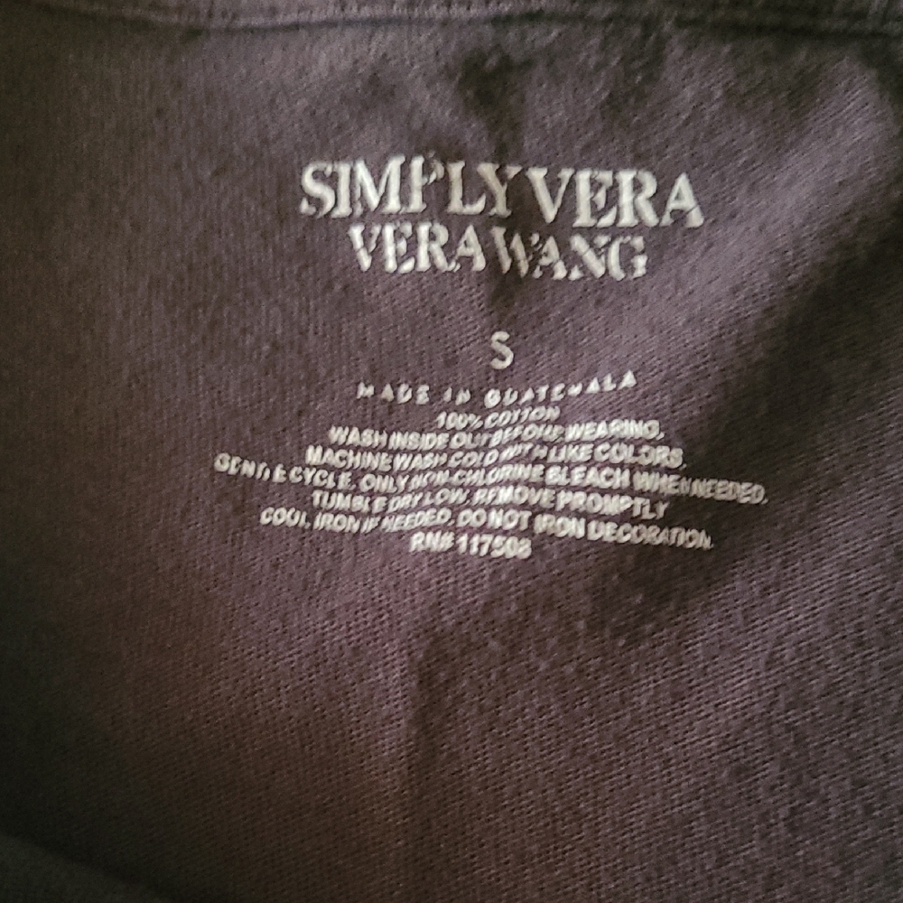 Simply Vera Vera Wang Grey Blondie Womens Tank Top - Picture 2 of 8